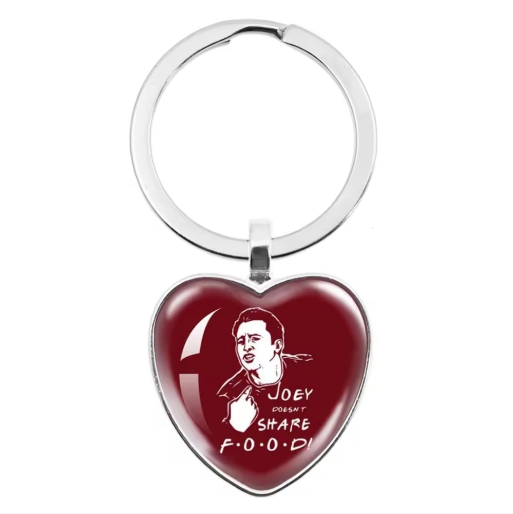 Heart-Shaped Keychain with Quote